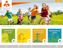 Tablet Screenshot of montessori-schweinfurt.de